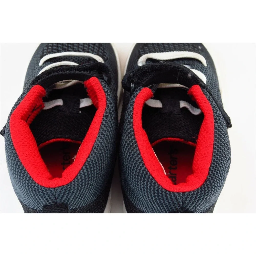 Carter's Toddler Boys 7 Medium Black Fashion Sneakers Fabric‎ Knight 2
